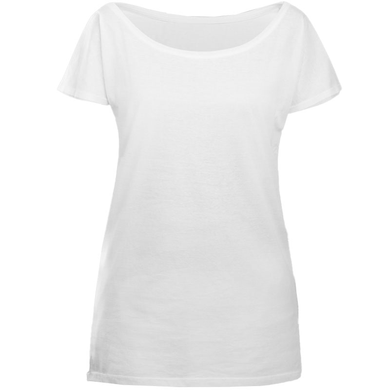 Camiseta Larga y Escotada Mujer Frontal